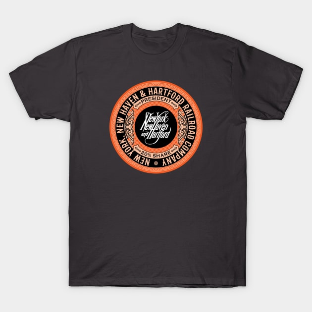 New York, New Haven and Hartford Railroad (18XX Style) T-Shirt by Railroad 18XX Designs